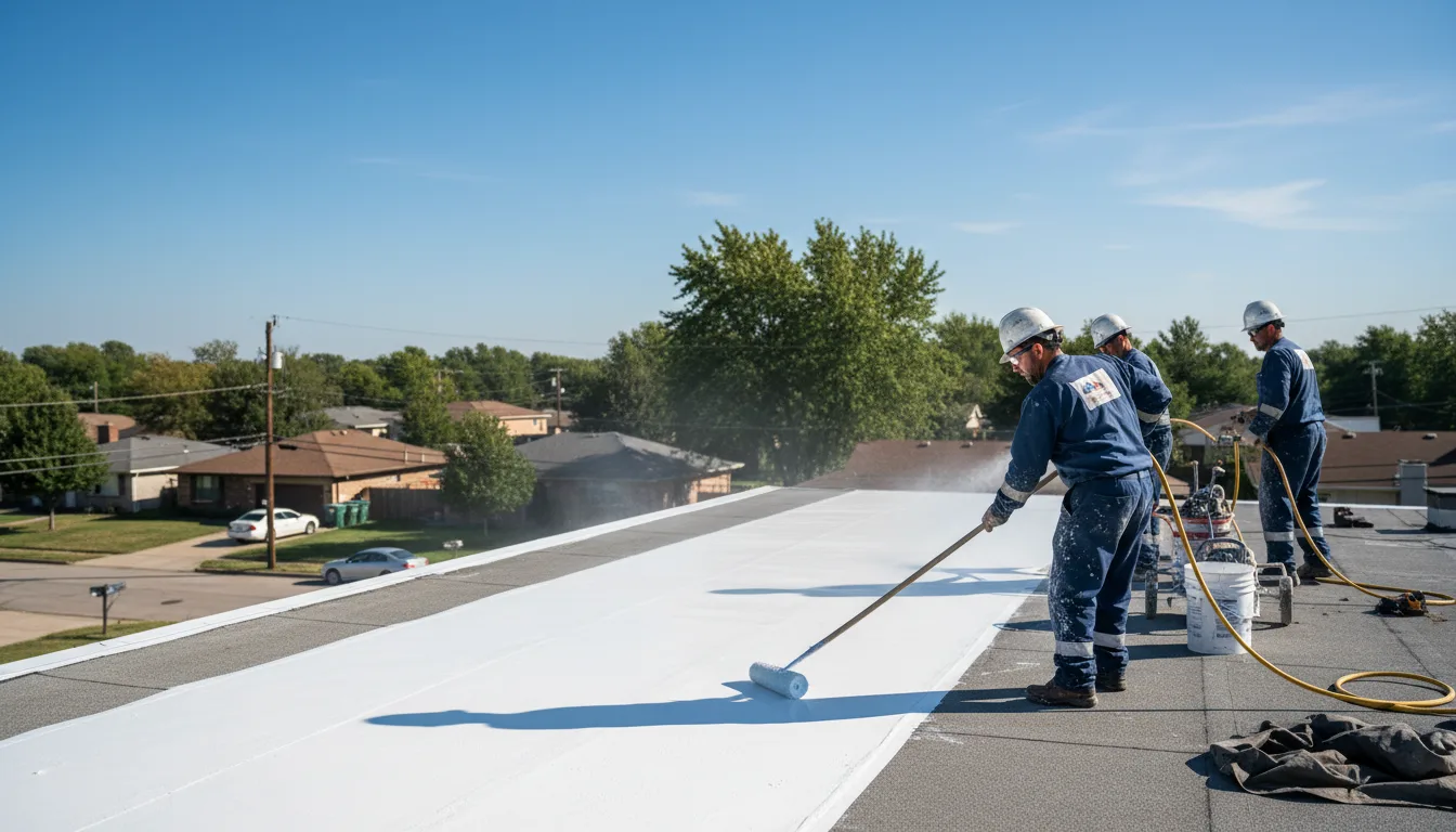 Commercial roof coating in Yantis, TX near me